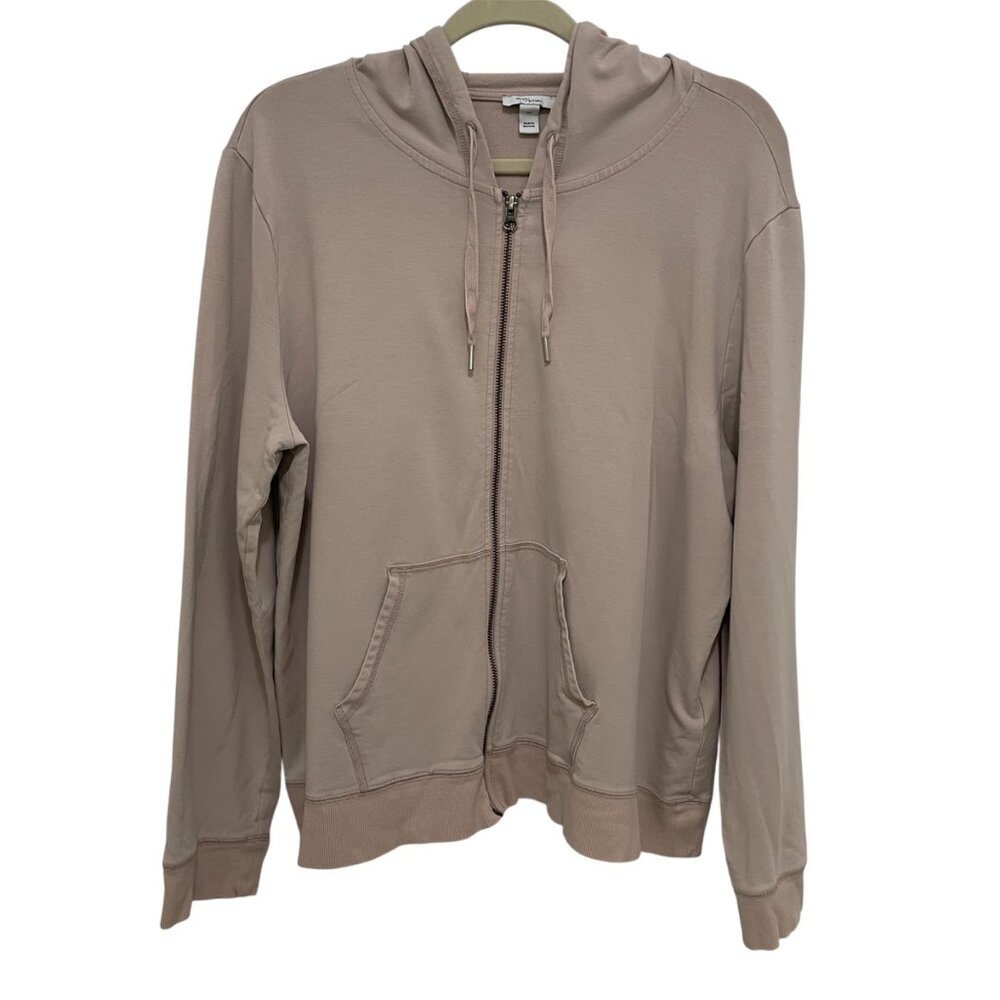 Daily Ritual Full‎ Zip Hoodie with Pockets Womens XXL Blush Pink